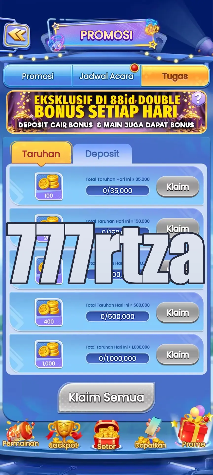 777rtza Masuk